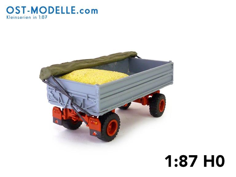 Preview: HW80.11 ND Kippaufbau offene Plane Getreideladung lll grau